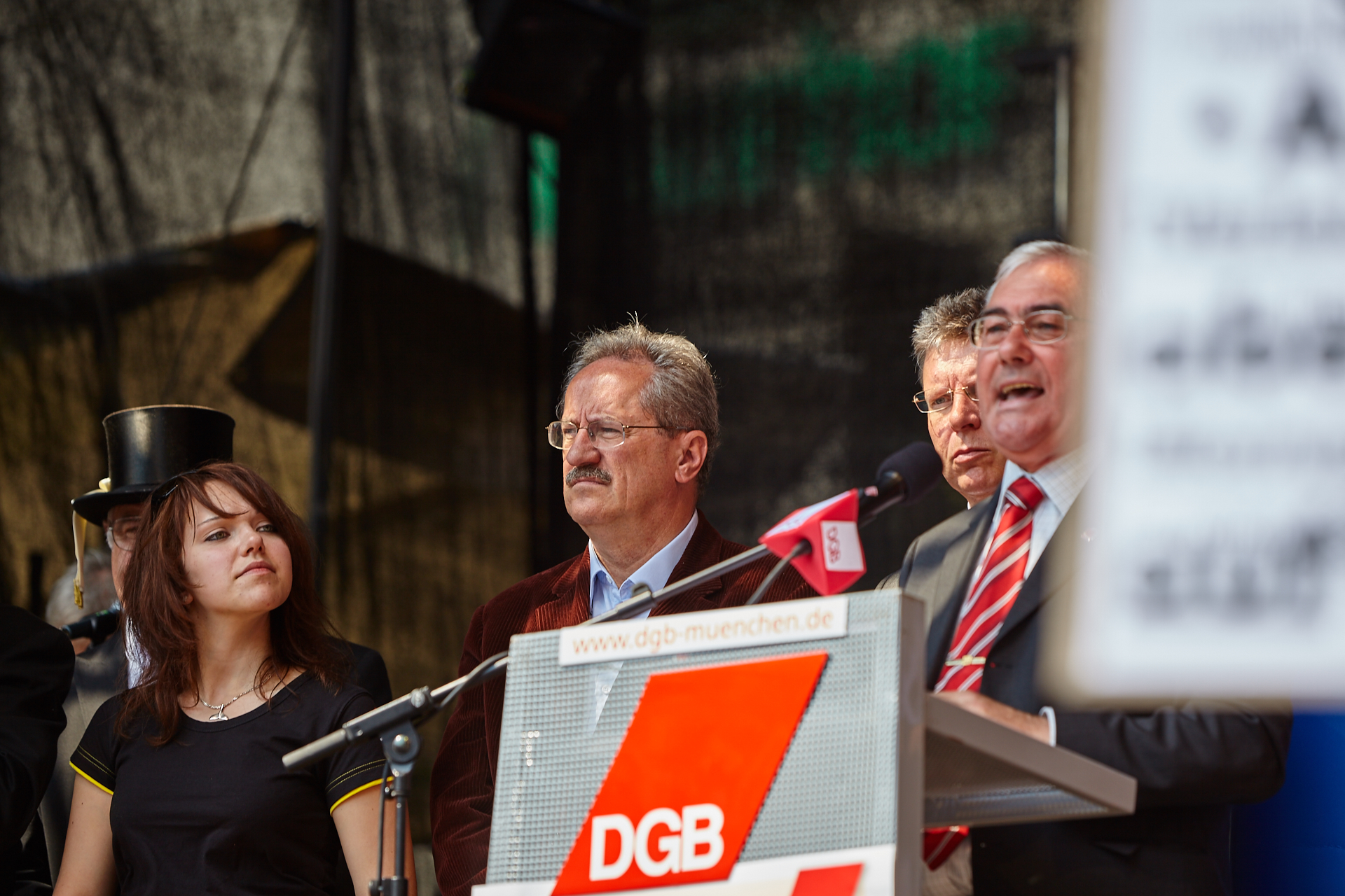 1. Mai 2009 - Kundgebung auf dem Marienplatz
